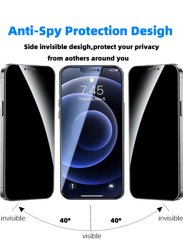 4 pcs verre espion iPhone – Image 3