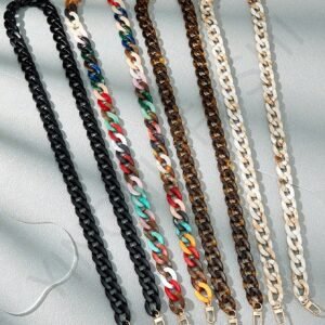 Sangle acrylique multicolore