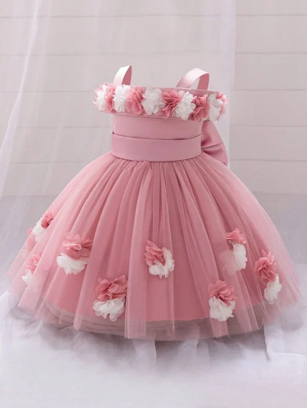 Robe princesse tutu fleurie – Image 3