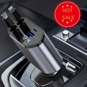 Chargeur voiture câble rétractable