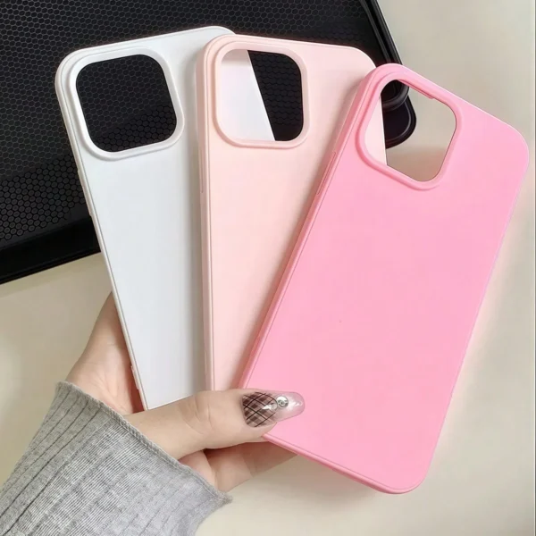 Coque silicone unie mate 3 pcs – Image 4