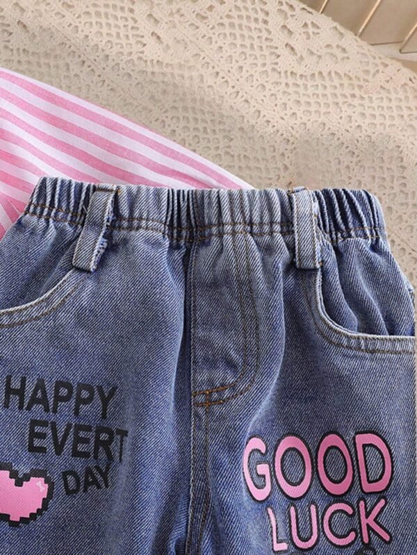 2 pcs chemise rose jean – Image 7