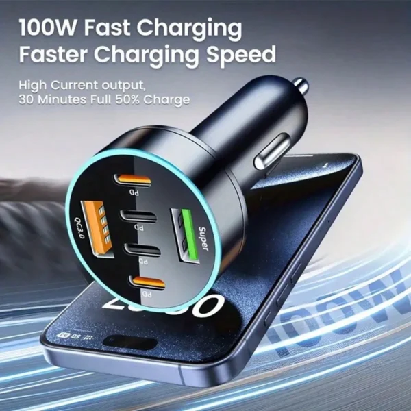 Chargeur voiture OLAF 6 ports – Image 5