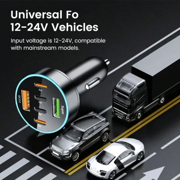 Chargeur voiture OLAF 6 ports – Image 3
