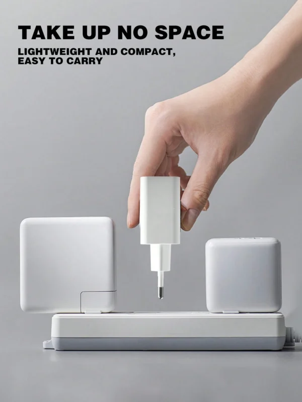 Chargeur double USB blanc – Image 6