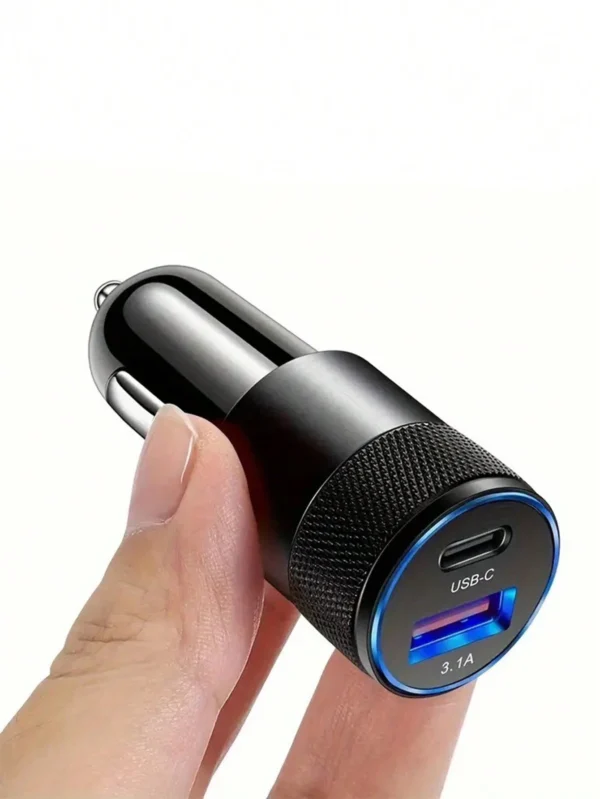 Chargeur voiture USB + Type C