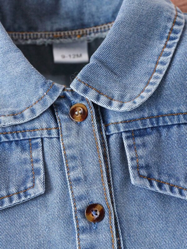 Robe jean manches bouffantes – Image 2