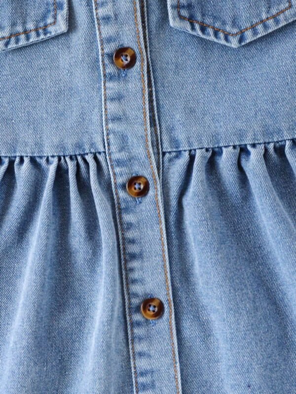 Robe jean manches bouffantes – Image 5