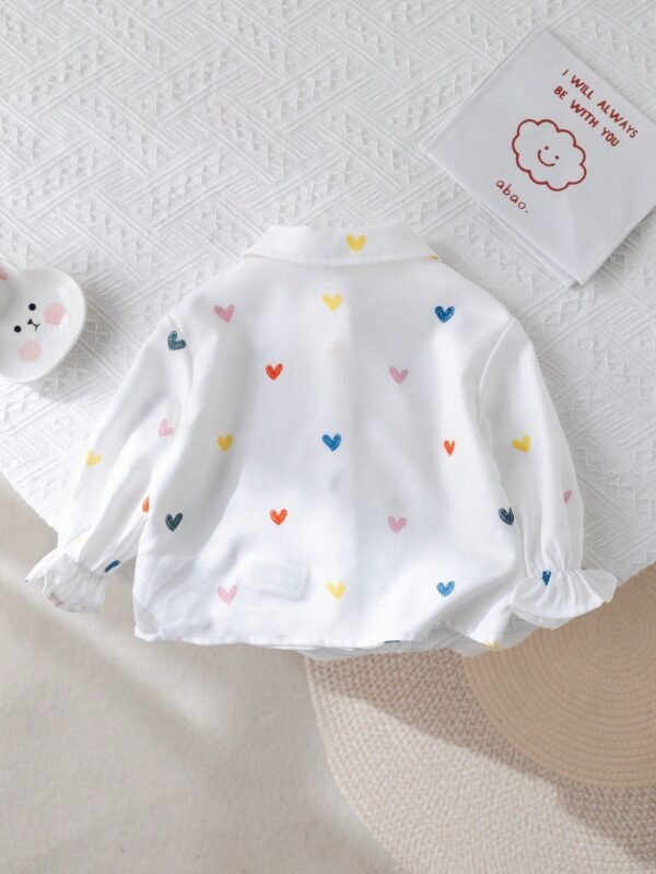 Chemise manches longues cœur – Image 2