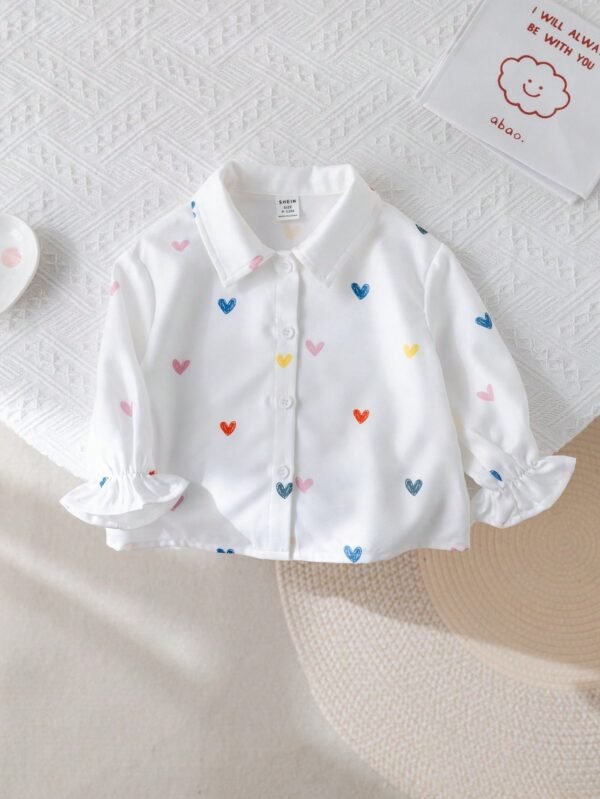 Chemise manches longues cœur – Image 6