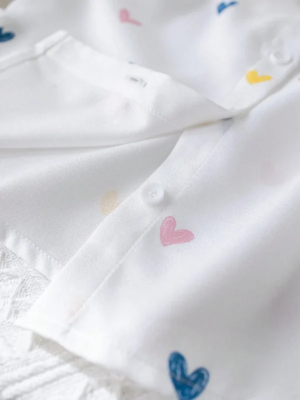 Chemise manches longues cœur – Image 7
