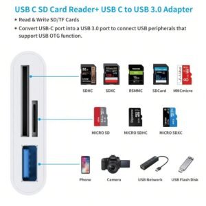 Adaptateur lecteur de carte SD USB C