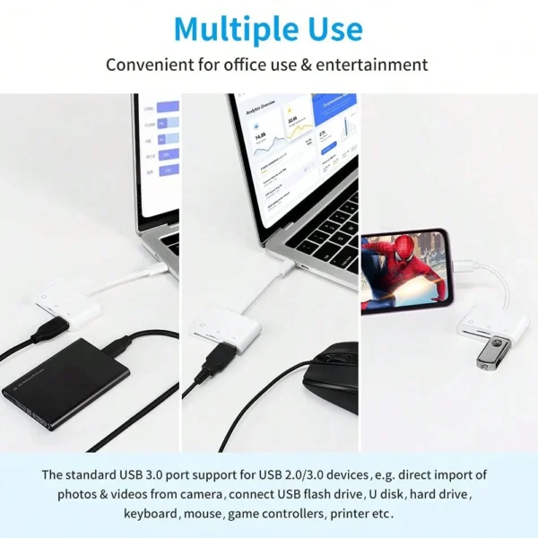 Adaptateur lecteur de carte SD USB C – Image 4