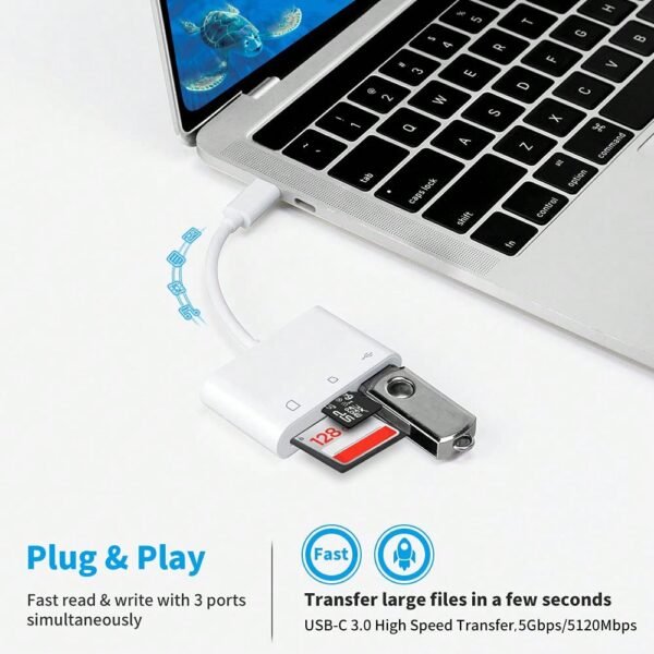Adaptateur lecteur de carte SD USB C – Image 3