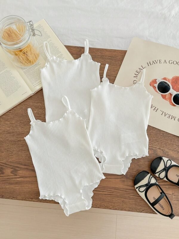 3 pcs barboteuse tricot uni