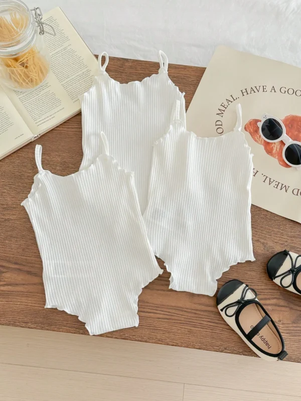 3 pcs barboteuse tricot uni – Image 2