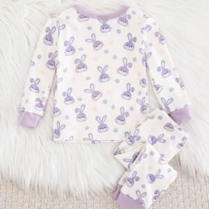 Ensemble 2 pcs lapin contrasté