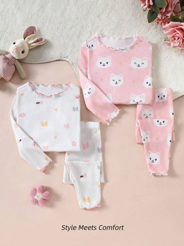 4 pcs pyjama chat doux