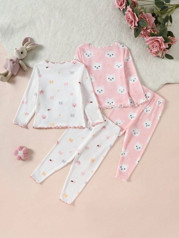 4 pcs pyjama chat doux – Image 2