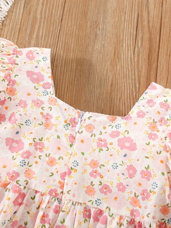 Robe été nœud fleuri – Image 5