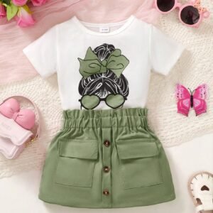 2 pcs t-shirt portrait short