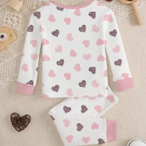 Pyjama ajusté cœur hiver