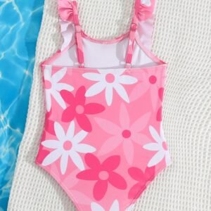 Maillot bain volants floral