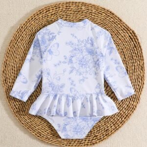 Maillot bain volants papillon