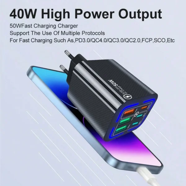 Chargeur 50W 6 ports – Image 5