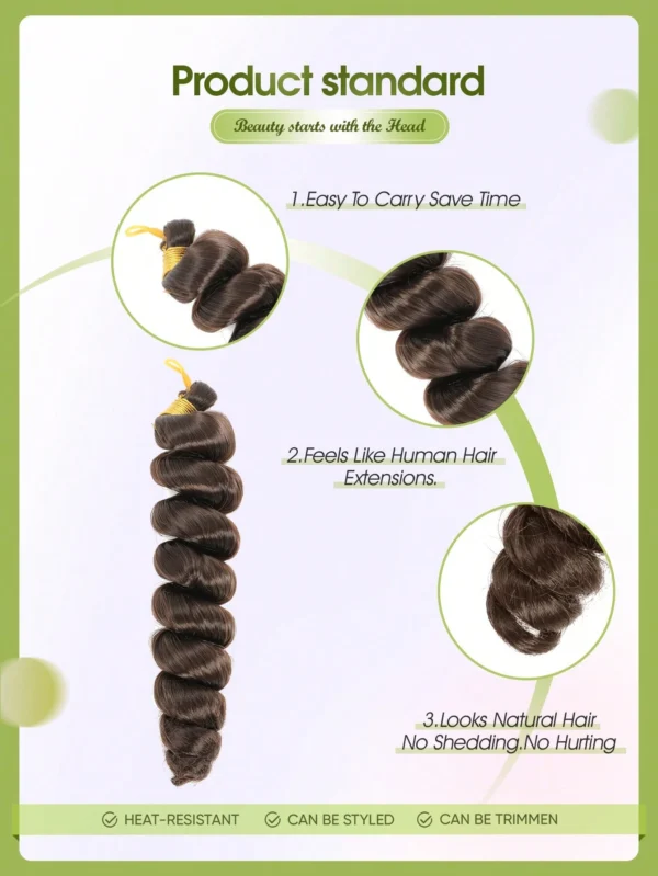 Extensions synthétiques bouclées 16 – Image 4