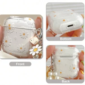 Coque transparente fleurs sauvages