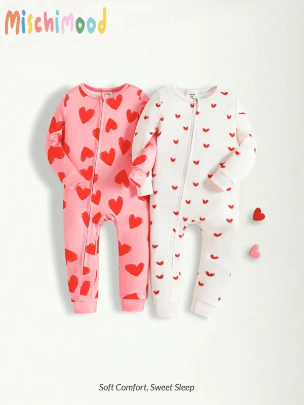Ensemble 2 pcs cœur legging
