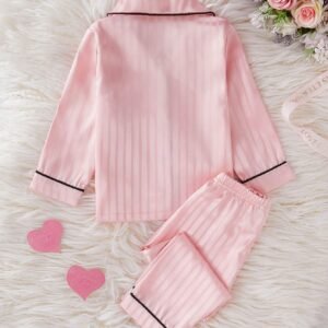2 pcs cardigan cœur rayé
