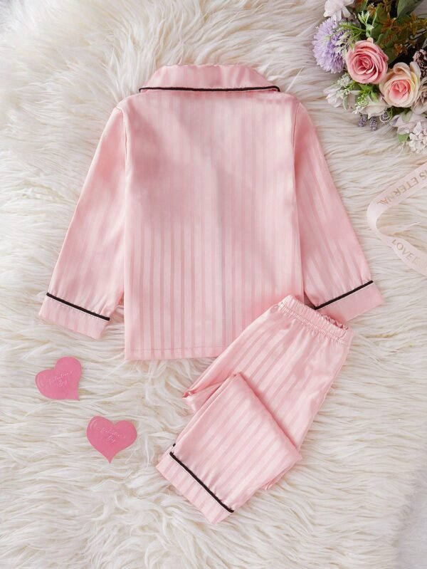 2 pcs cardigan cœur rayé – Image 2