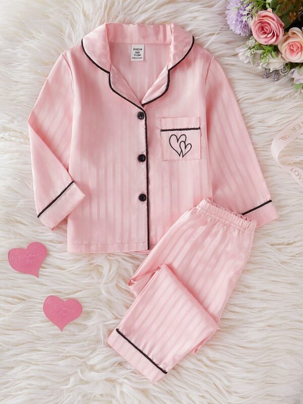 2 pcs cardigan cœur rayé – Image 7