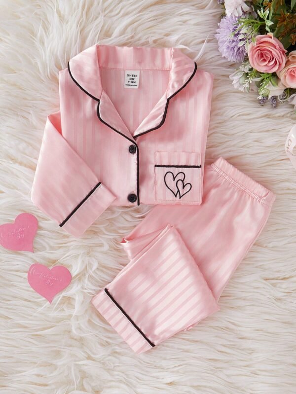 2 pcs cardigan cœur rayé – Image 8