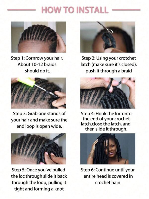 Cheveux tressés crochets 20-30 – Image 10