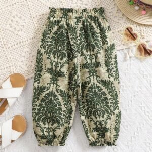Pantalon fleuri taille élastique