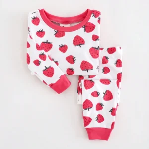 Ensemble 2 pcs cœurs fraises