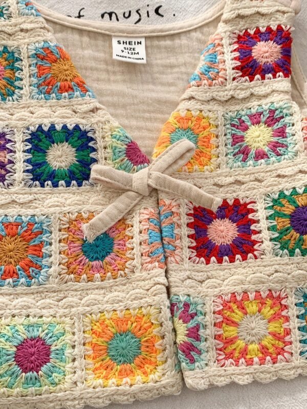 Cardigan tricoté unis été – Image 3