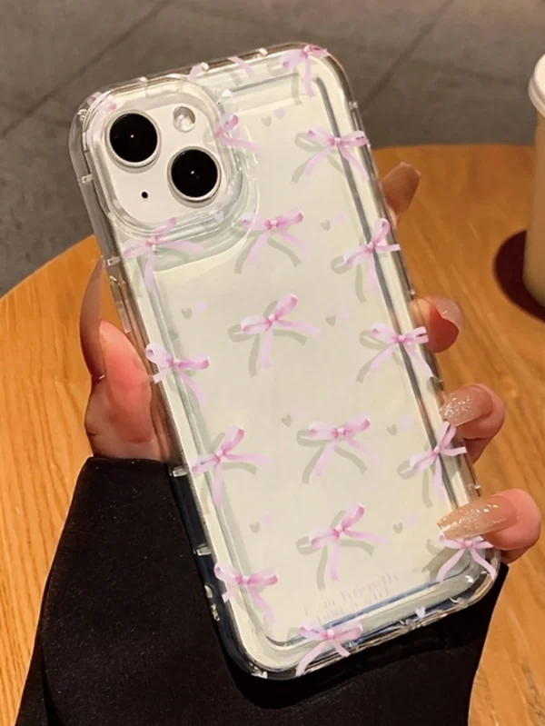 Coque motif cœur rose Apple – Image 2