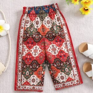 Pantalon bohème été taille élastique