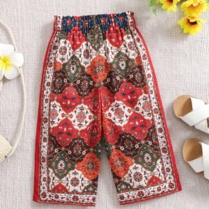 Pantalon bohème été taille élastique