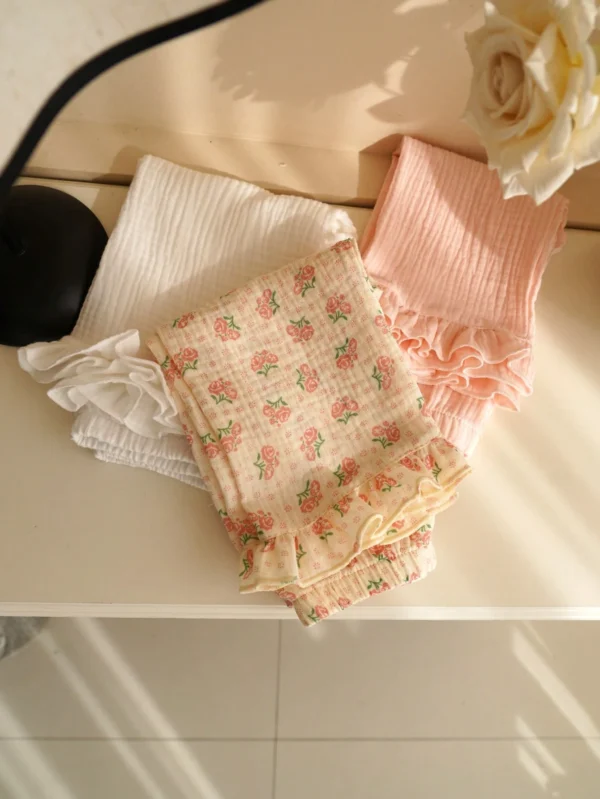 3 pcs pantalons à volants fleuris – Image 6
