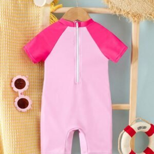 Maillot bain zip couleurs