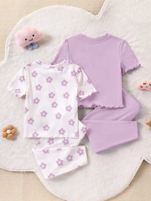 Ensemble 4 pcs fleurs volant – Image 2