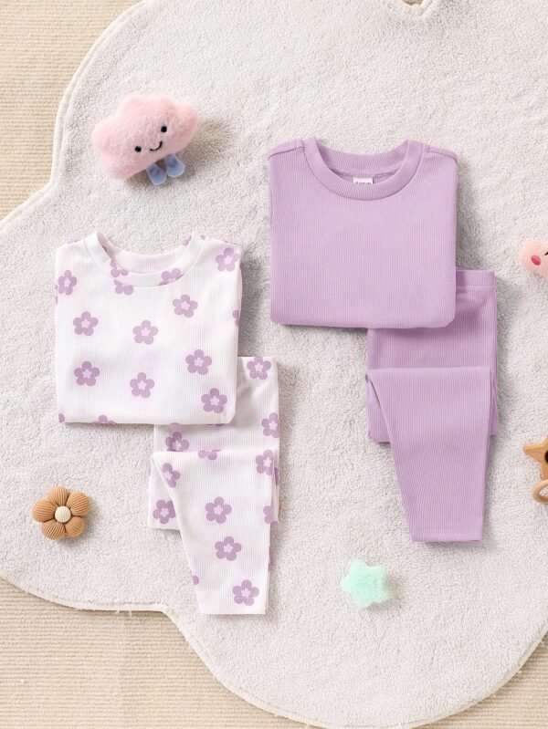 Ensemble 4 pcs fleurs volant – Image 3