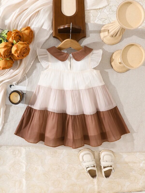 Robe capuche patchwork bébé – Image 2