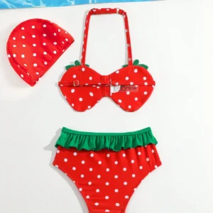 Ensemble plage chapeau volants