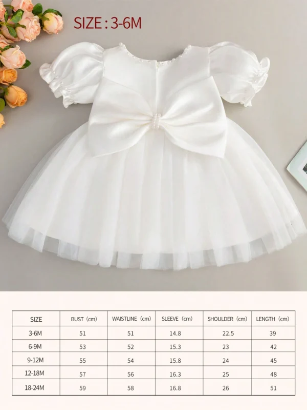 Robe demoiselle tulle blanc – Image 2